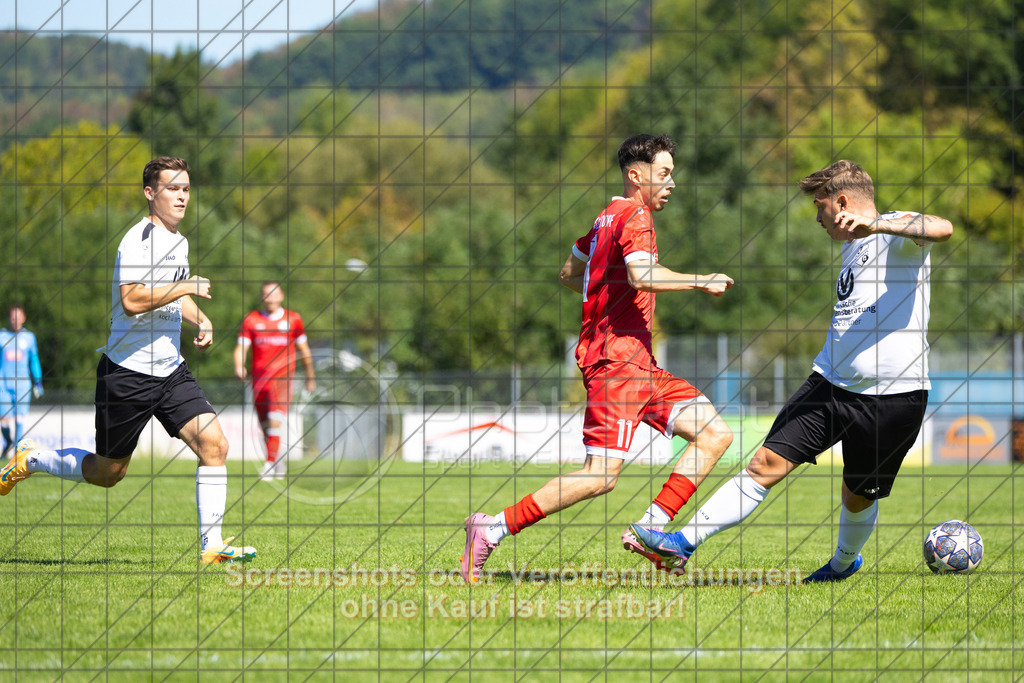 20260906_130631_0064_(c)_by_PhotoPeet | #,1.FC Donzdorf II (rot) vs. SGM Jebenhausen-Bezgenriet (weiß), Fußball, Kreisliga A3 - Bezirk Neckar/Fils, 02. Spieltag, Saison 2026/2027, Rasenplatz Lautertal Stadion, Süßener Straße 16, 73072 Donzdorf, 06.09.2026 - 13:00 Uhr,Foto: PhotoPeet / Sport- &amp; Eventfotografie / Peter Harich