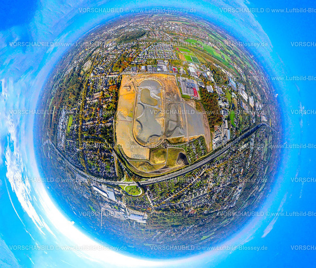 Recklinghausen241090438ehemTrabrennbahn-2 | Luftbild der ehemaligen Trabrennbahn Recklinghausen, an der Autobahn A2, mit nördlicher Tangente der Blitzkuhlenstraße, König-Ludwig, Recklinghausen, Ruhrgebiet, Nordrhein-Westfalen, Deutschland