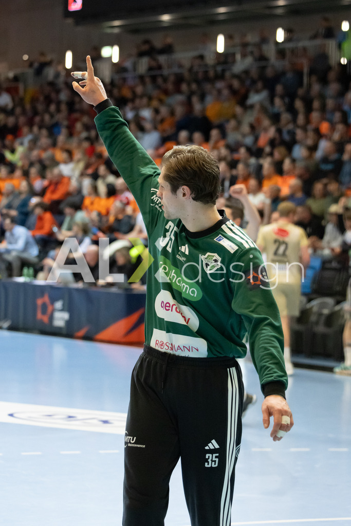 Handball I Herren I Saison 2025-2026 I EHF EUROPEAN LEAGUE 2025/26 | Men I Main Round I 2. Spieltag I Kadetten Schaffhausen - TSV Hannover-Burgdorf I 24.02.2026 | 35 Joel Birlehm (DE) (TSV Hannover-Burgdorf) – Torhüter - Realisiert mit Pictrs.com