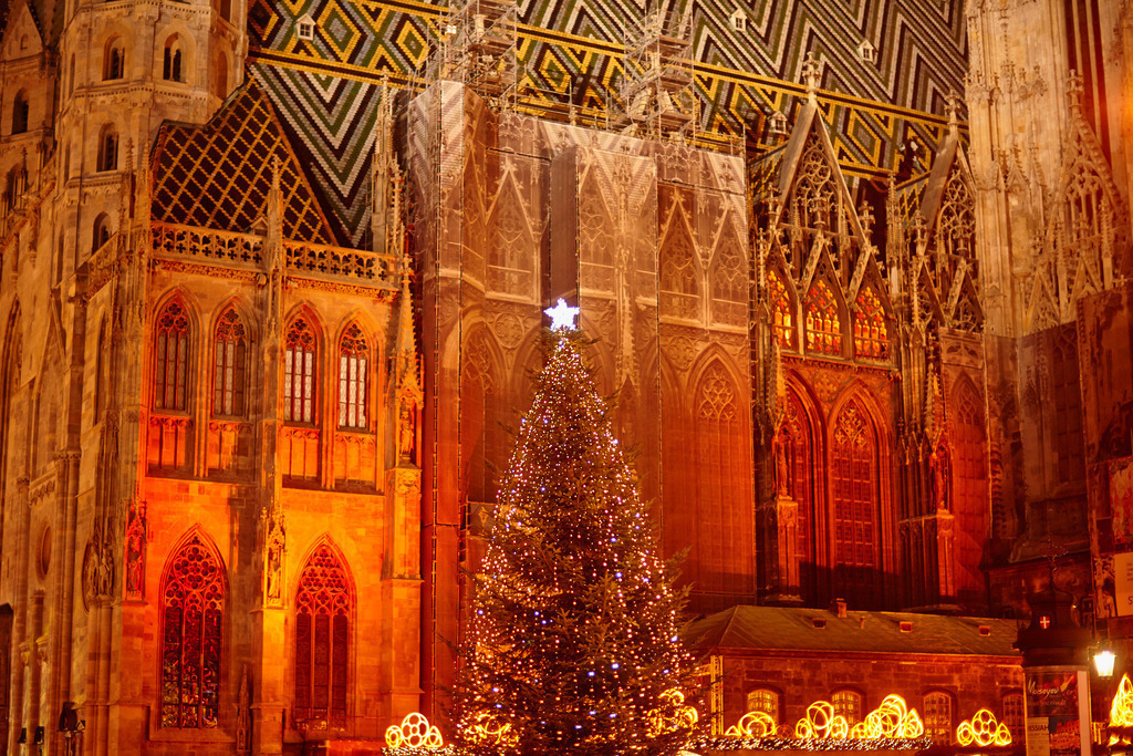 Weihnachtsmarkt am Stephansplatz | Wien, Austria - November 21, 2014: Weihnachtsmarkt am Stephansplatz. - Realisiert mit Pictrs.com