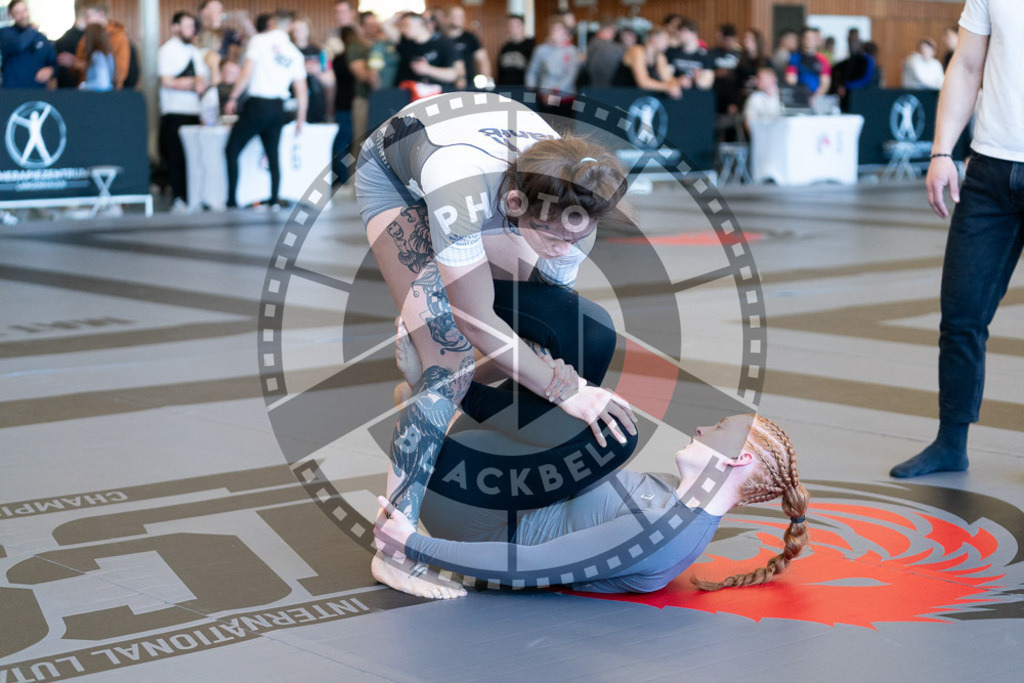 20250329PBB2589 | Fighters compete during the International Luta Livre (ILLCS) Germany IX Spring 2025 Competition spring on March 29, 2025 in Hannover, Germany.© Chiara Dazi