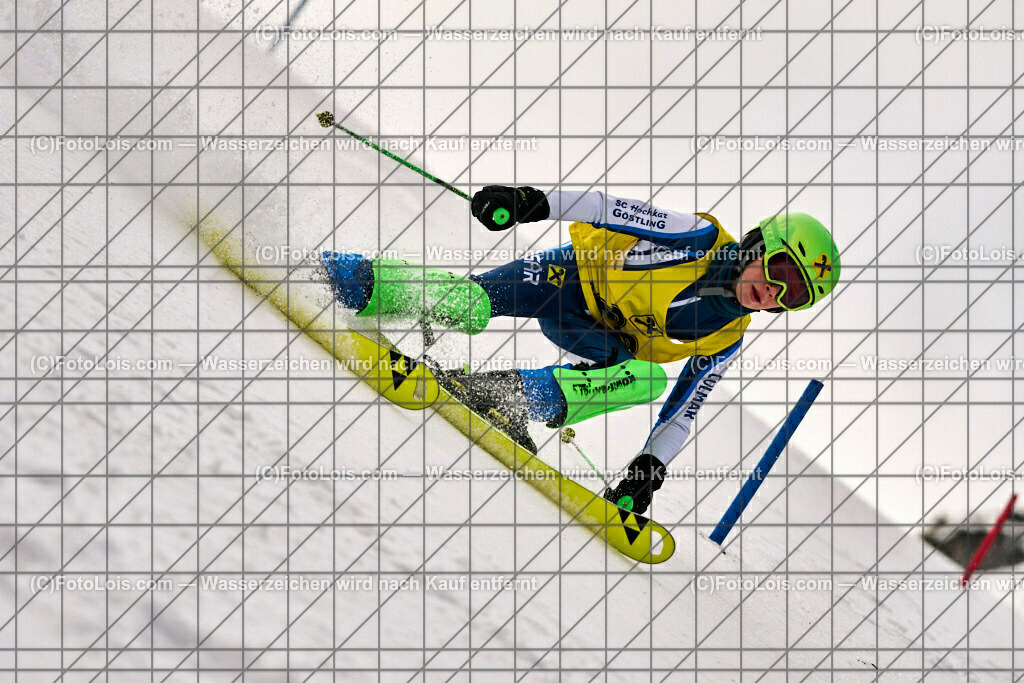 ALP7972_NOe-Kinder-LM_SL-I_Hochkar_Bayer Maximilian | (C)FotoLois.com, Alois Spandl. NÖ Kinder-Landesmeisterschaft, SLALOM im Draxlerloch am Hochkar, erster Lauf, So 18. Februar 2024.