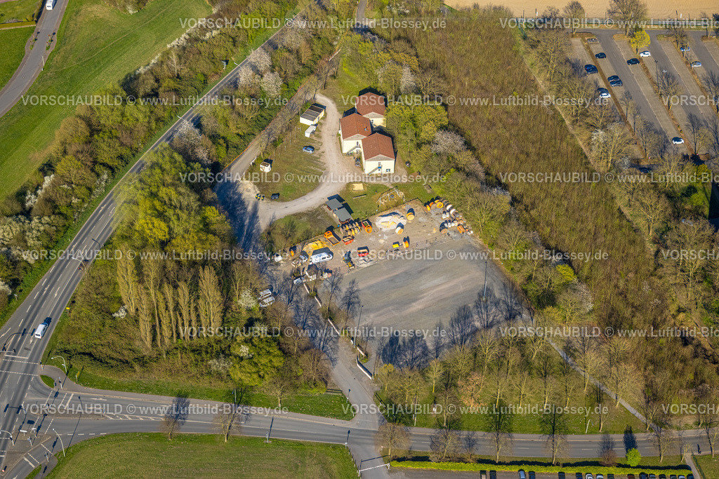 Selm250404715 | Luftbild, Unterkünfte und Baustelle Festplatz Auf dem Südfeld, Bork, Selm, Münsterland, Nordrhein-Westfalen, Deutschland