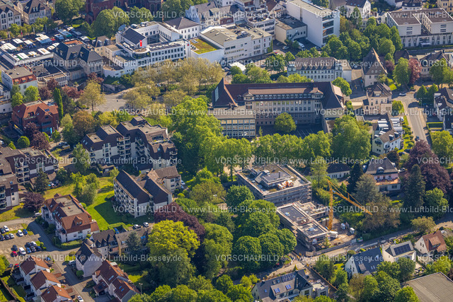 Arnsberg230500230 | Luftbild, Zukunfts und Strategiebüro Goethestraße, Baustelle und Neubau St. Georgs-Pfad, Neheim, Arnsberg, Sauerland, Nordrhein-Westfalen, Deutschland
