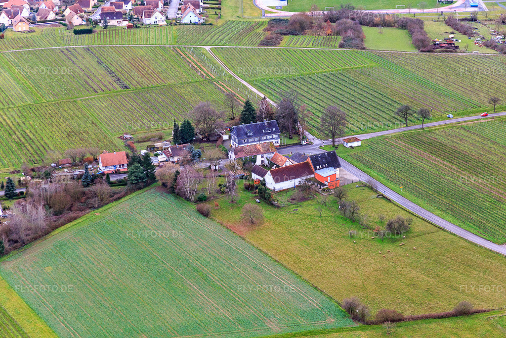 Luftbild: Landhotel Windhof in Schweighofen im Bundesland Rheinland-Pfalz in Deutschland. Foto: IMG_085818.jpg vom 08.01.2016 durch Werner Riehm/FLY-FOTO.derestaurant windhof