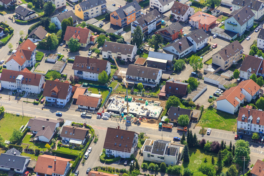 Luftbild: Habsburger Allee in Hagenbach im Bundesland Rheinland-Pfalz in Deutschland. Foto: IMG_078435.jpg vom 08.05.2015 durch Werner Riehm/FLY-FOTO.de