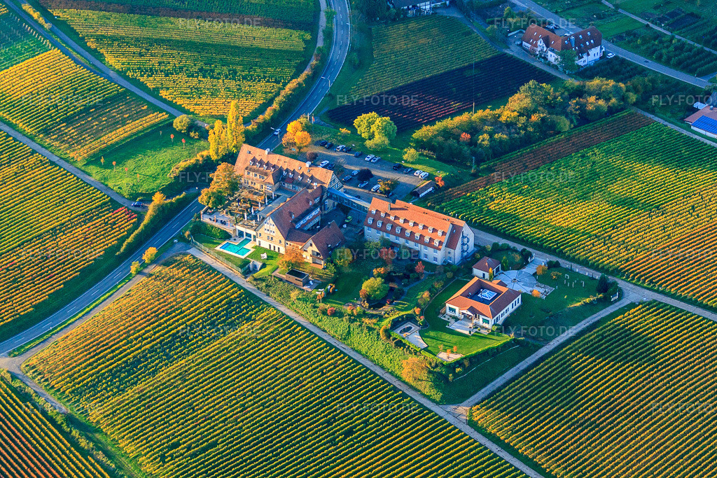 Luftbild: Hotel Leinsweiler Hof in Leinsweiler im Bundesland Rheinland-Pfalz in Deutschland. Foto: IMG_60617.jpg vom 24.10.2013 durch Werner Riehm/FLY-FOTO.de