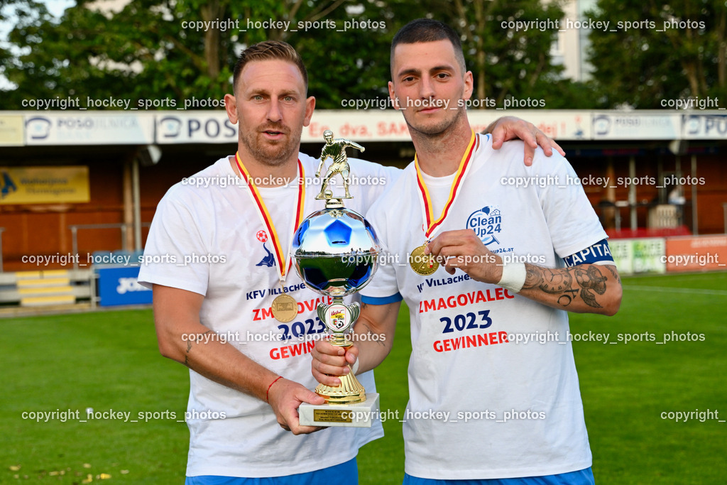 Villacher Bier Cup 2022/23 Siegerehrung SAK vs. SV Dellach Gail 17.6.2023 | hockey sports photos, Pressefotos, Sportfotos, hockey247, win 2day icehockeyleague, Handball Austria, Floorball Austria, ÖVV, Kärntner Eishockeyverband, KEHV, KFV, Kärntner Fussballverband, Österreichischer Volleyballverband, Alps Hockey League, ÖFB, 