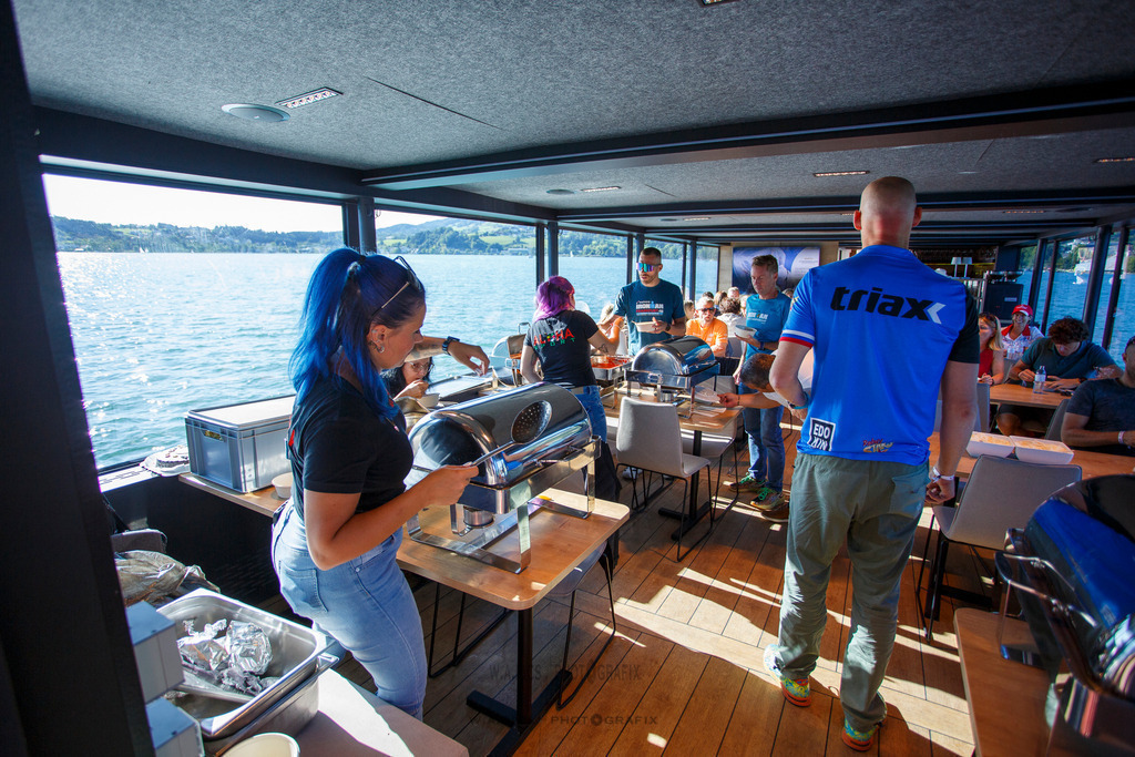 ..... | 06.09.2025, AUSTRIA, Mondsee, ALOHA TRI MONDSEE - Pastaparty , Image shows: Photo: WAPICS / Willdoner Andreas