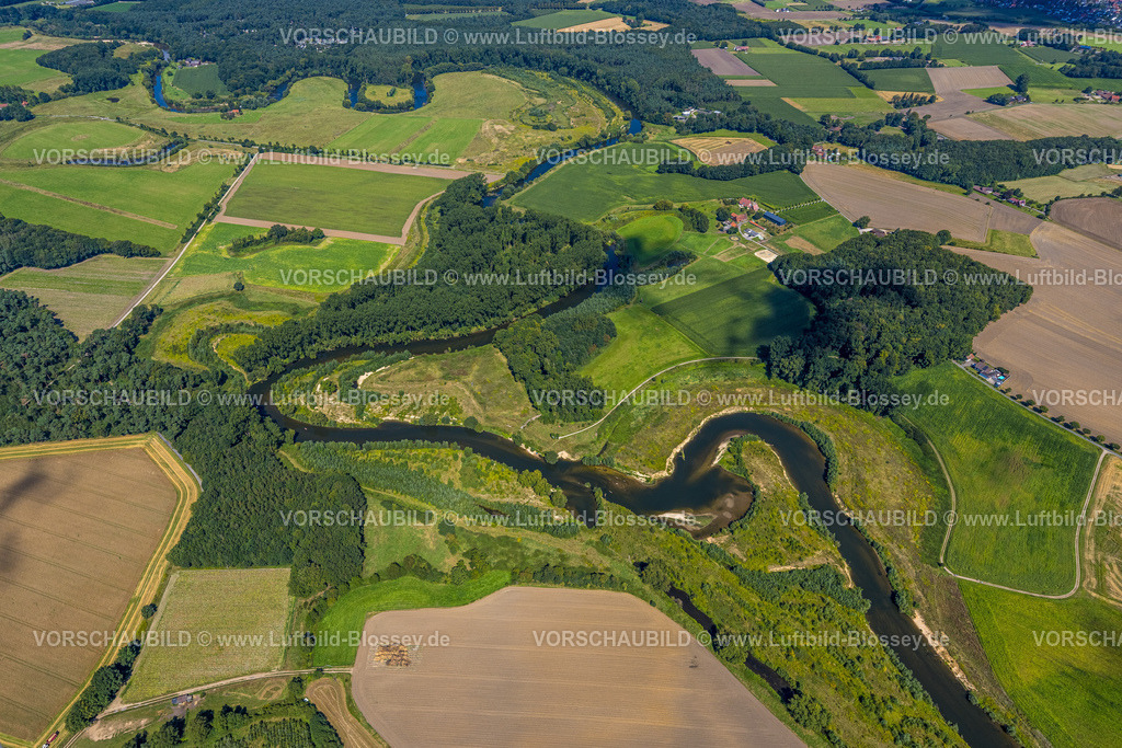 Datteln240801425Lippe_Vogelsang300dpi | Luftbild, Lipperenaturierung, Lippeschleife, Lippeverlauf, Fluss Lippe, Lippeverband, Datteln, Datteln, Ruhrgebiet, Nordrhein-Westfalen, Deutschland