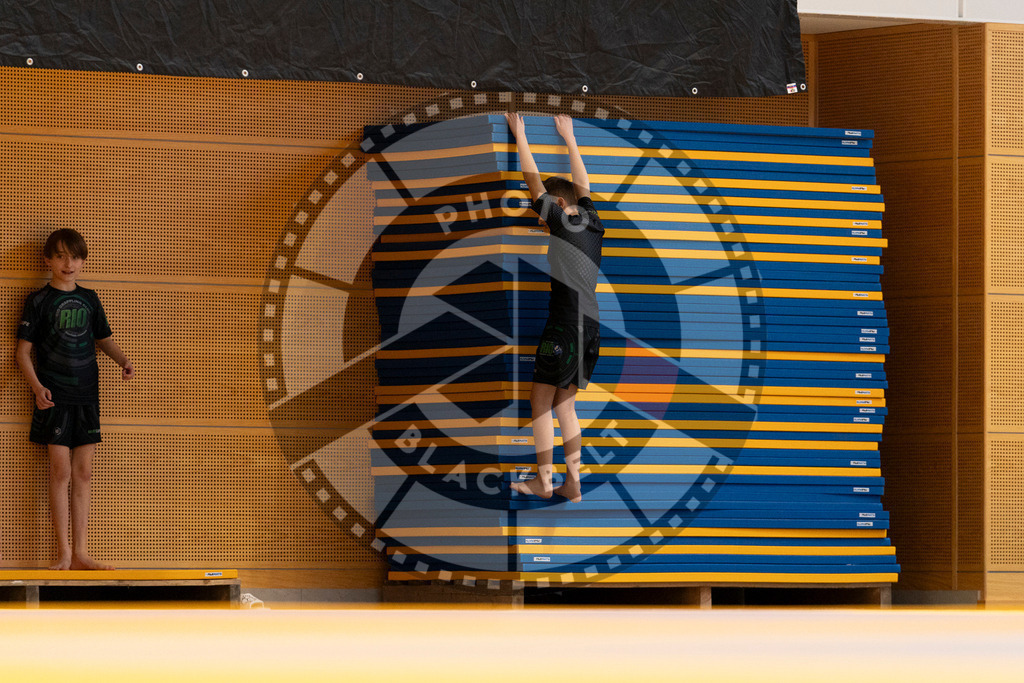 20240316PBB0690 | Athletes compete during the ADCC Eastern European Open grappling Competition in Poznan, Poland, on March 16, 2024.