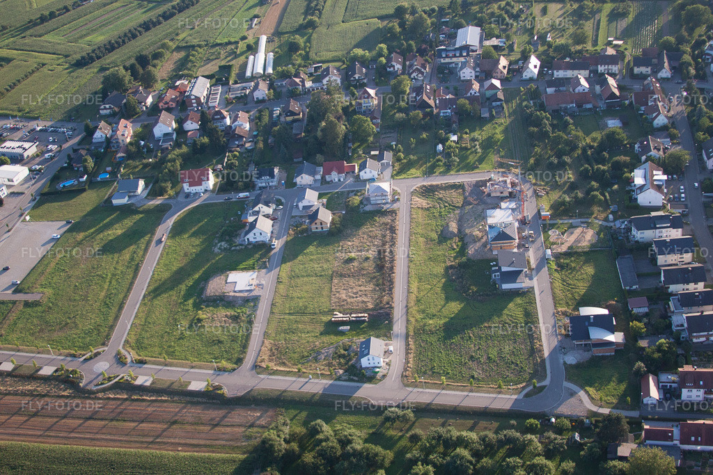 Luftbild: Neubaugebiet Süd im Ortsteil Urloffen in Appenweier im Bundesland Baden-Württemberg in Deutschland. Foto: IMG_59297.jpg vom 15.08.2013 durch Werner Riehm/FLY-FOTO.de