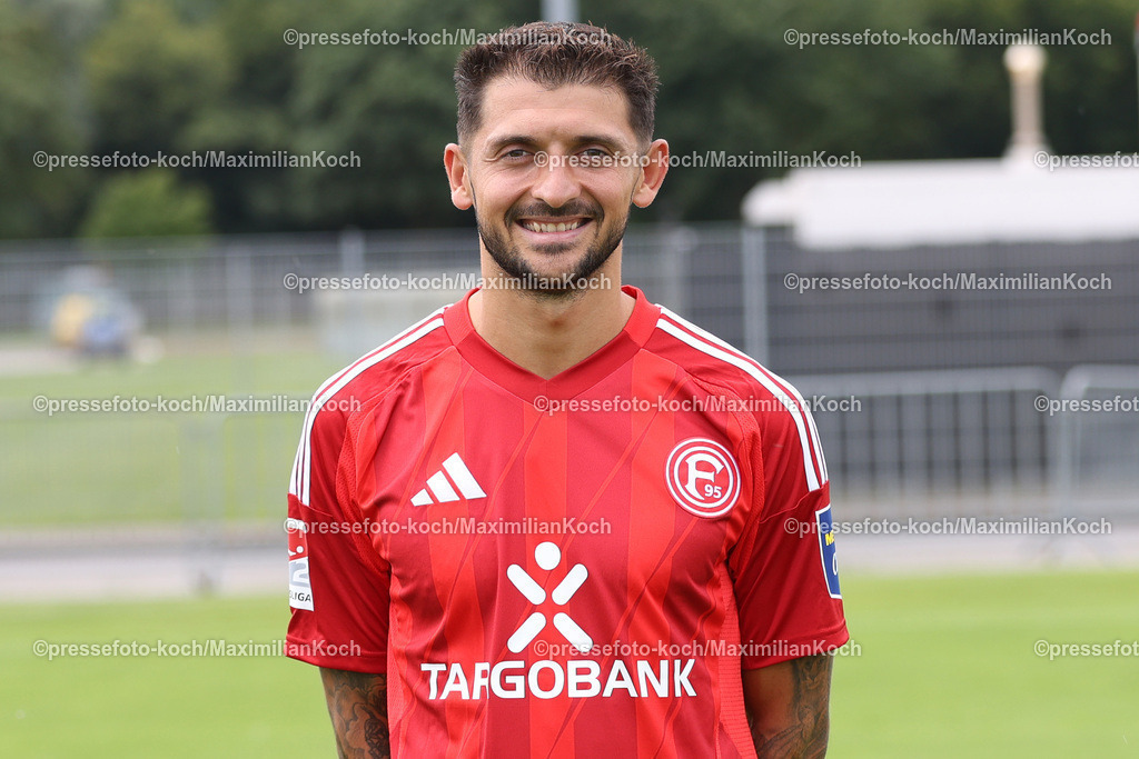 Due2BL25072401075 | Matthias Zimmermann; Fortuna Düsseldorf; 2. Bundesliga, Porträttermin 2024/2025