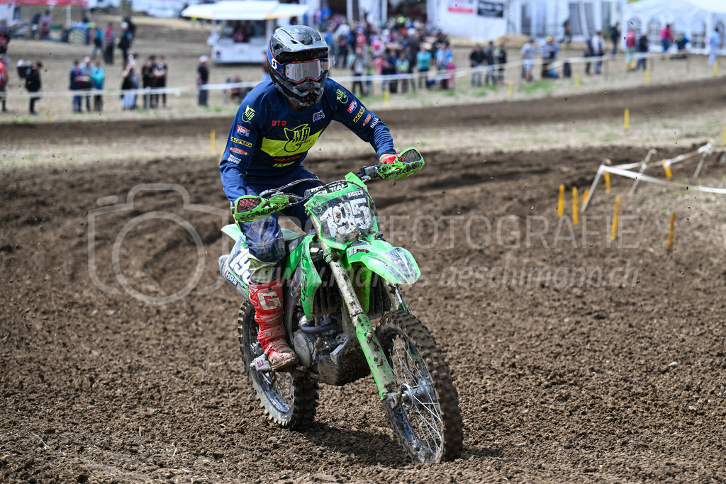 Motocross Schlatt bei Winterthur - 29. April 2023 | #195 Nigsch Maximilian aus Muntlix (AT) auf Kawasaki KX 250 in der Kategorie MX2 am Motocross Schlatt bei Winterthur, 29. April 2023.
Instagram: @mx_schlatt | @mc_wila | @sam_schweiz
Bild: Sportfotografie Markus Aeschimann | www.markus-aeschimann.ch - Realisiert mit Pictrs.com
