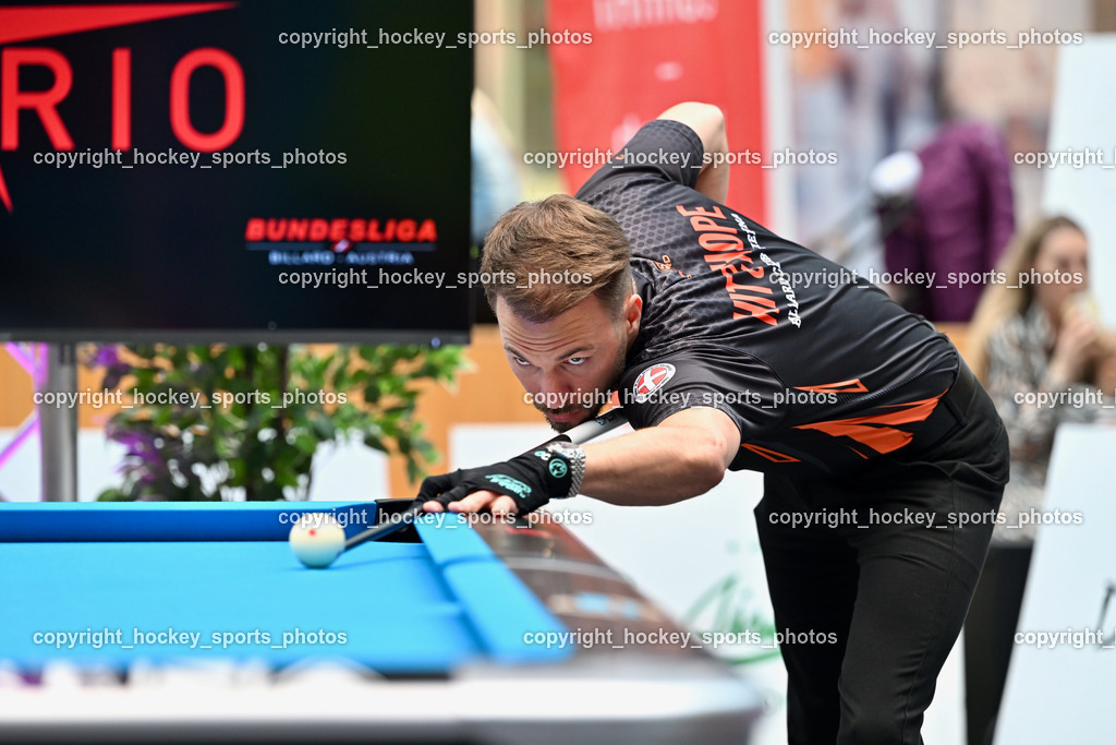 Pool Billard Bundesliga 2025 im ATRIO | Albin Ouschan, Pool Billard Bundesliga 2025 im ATRIO, Pool Billard Bundesliga 2025 im ATRIO am 29.03.2025 in Villach (Atrio), Austria, (Photo by Bernd Stefan)