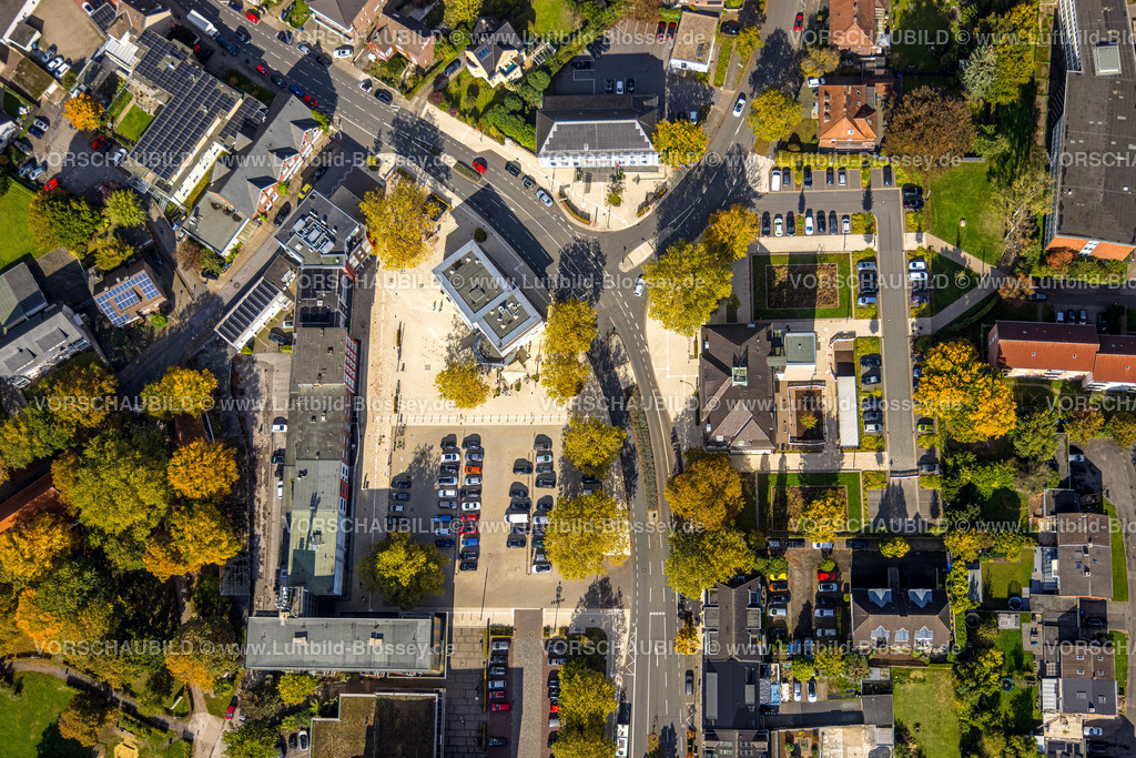 Hamm241008588 | Luftbild, Heessener Markt an der  Amtsstraße, Bürgeramt Heessen Kommunalverwaltung, Stadtbezirk Heessen, Hamm, Ruhrgebiet, Nordrhein-Westfalen, Deutschland