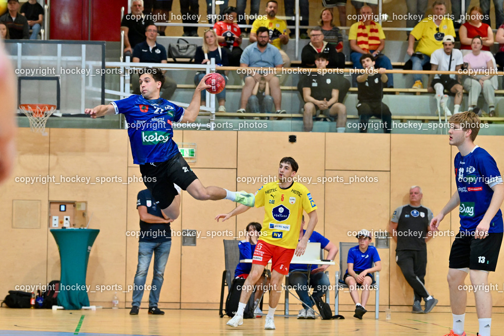 SC Ferlach vs. UHK Krems | #21 GARTNER Tine SC Ferlach, #2 HELLERSCHMID Fabian UHK KREMS, #13 GYSIN David SC Ferlach, SC Ferlach vs. UHK Krems, SC Ferlach vs. UHK Krems am 02.05.2026 in Ferlach (Ballspielhalle Ferlach), Austria, (Photo by Bernd Stefan)