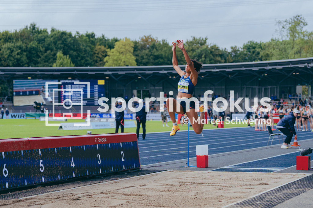 Deutsche Meisterschaften der Frauen und Männer 2026 | Malaika Mihambo, LG Kurpfalz, Weitsprung, Deutsche Meisterschaften der Frauen und Männer 2026, Lohrheidestadion Bochum-Wattenscheid, 26.07.2026. Foto: Marcel Schwering / sportimfokus - Realisiert mit Pictrs.com
