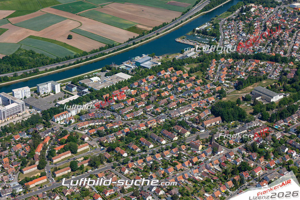 Aktuelles Luftbild von Gebersdorf Nürnberg - Die Luftaufnahme wurde 2020 mittels UL-Flugzeug erstellt ( keine Drohne ) - hochauflösende Kamera-Systeme von  Canon -Beste Qualität - Für grossformatige Ausdrucke geeignet. Die Geschenkidee !