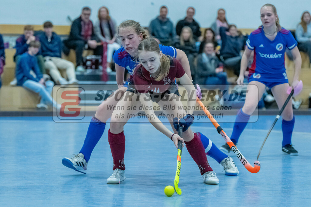 HK_20240303_109037 | Spiel um Platz 7 Deutsche Meisterschaft WU16 am 3.3.2024 Halle DHC, Düsseldorf ,