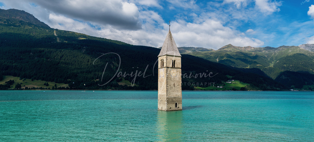 Reschensee | Kirchturm von Graun