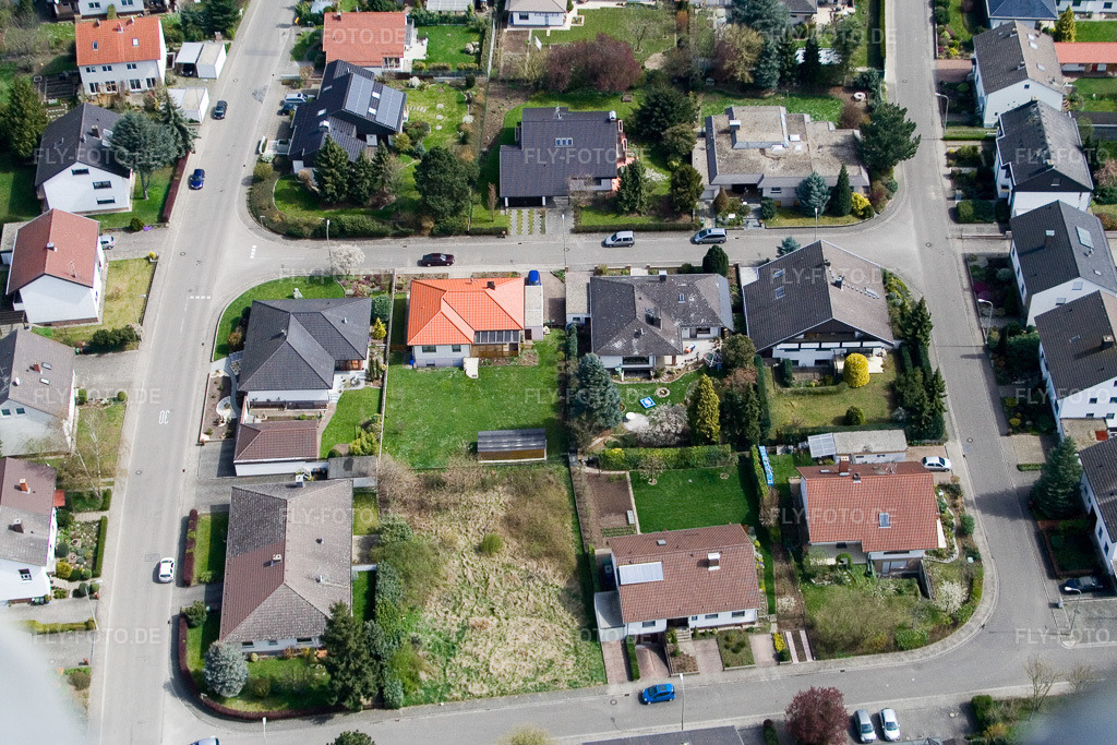 Luftbild: Kolpingstr in Kandel im Bundesland Rheinland-Pfalz in Deutschland. Foto: IMG_10311.jpg vom 08.04.2008 durch Werner Riehm/FLY-FOTO.de