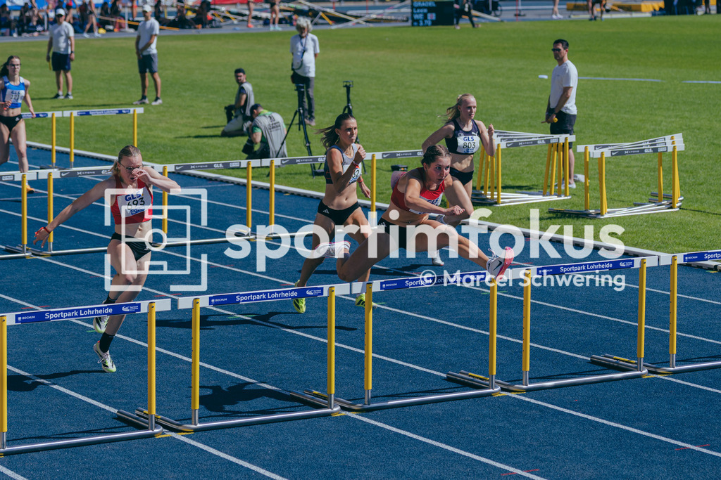 Deutsche Meisterschaften U20 / U16 2026 | Aurora Klotz, LC Jena, 1436, 110 Meter Hürden, Deutsche Meisterschaften der U20 &amp; U16 2026, Lohrheidestadion Bochum-Wattenscheid, 12.07.2026. Foto: Marcel Schwering / sportimfokus - Realisiert mit Pictrs.com