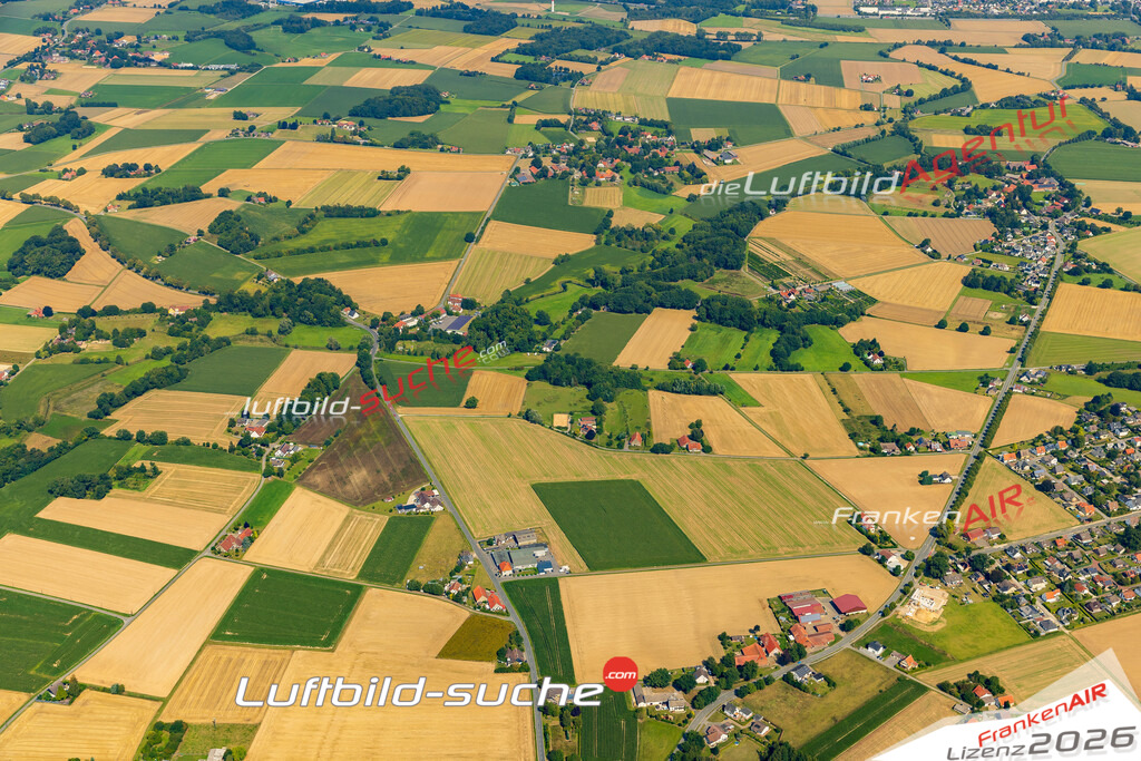 Schöne Luftaufnahme als Geschenk in Groß Aschen Melle - Die Luftbildaufnahme wurde 2025 vom UL-Flugzeug heraus erstellt ( keine Drohne ) - Hochauflösende Luftaufnahme -Nicht vergleichbar mit Google Maps oder Satelittenbilder- Die Geschenkidee !Mit Lizenz und Bildrechte bestellbar