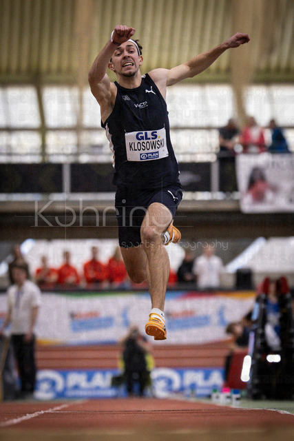 Deutsche Leichtathletik-Hallenmeisterschaften; Dortmund, 01.03.2026 | Milan Klosowski (Cologne Athletics); Deutsche Leichtathletik-Hallenmeisterschaften am 01.03.2026 in der Helmut-Körnig-Halle in Dortmund. 