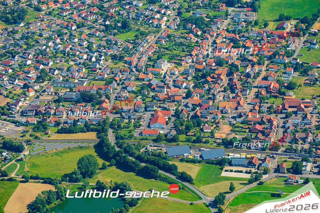 Heinebach Alheim Bild- Das Luftbild wurde 2025 vom UL-Flugzeug heraus erstellt ( keine Drohne bzw. Drohnenaufnahme ) - Hochauflösende Luftaufnahme -Nicht vergleichbar mit Google Maps oder Satelittenbilder- Die Geschenkidee !Mit Lizenz und Bildrechte bestellbar - CC