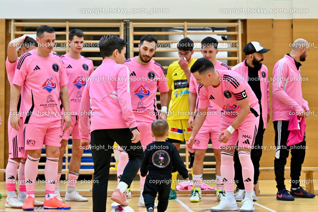 Carinthia Flamengo Futsal Club vs. Dynamo Triestingtal | Carinthia Flamengo Mannschaft, Carinthia Flamengo Futsal Club vs. Dynamo Triestingtal, Carinthia Flamengo Futsal Club vs. Dynamo Triestingtal am 29.12.2024 in Villach (Ballspielhalle St. Martin), Austria, (Photo by Bernd Stefan)