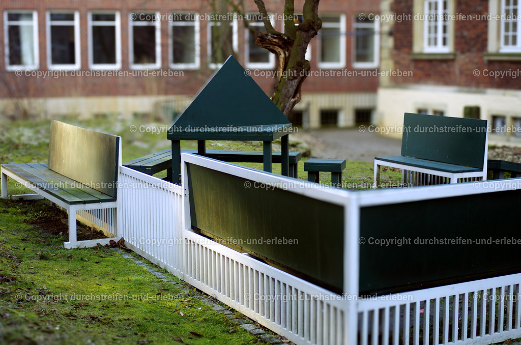 Study Garden am Fürstenberghaus in Münster, Siah Armajani (1987) | Study Garden am Fürstenberghaus in Münster, Skulptur Projekte 2007, Siah Armajani (1987) - Realisiert mit Pictrs.com