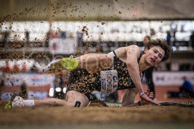 Deutsche Leichtathletik-Hallenmeisterschaften; Dortmund, 01.03.2026 | Valentin Schomburg (MTG Mannheim); Deutsche Leichtathletik-Hallenmeisterschaften am 01.03.2026 in der Helmut-Körnig-Halle in Dortmund. 