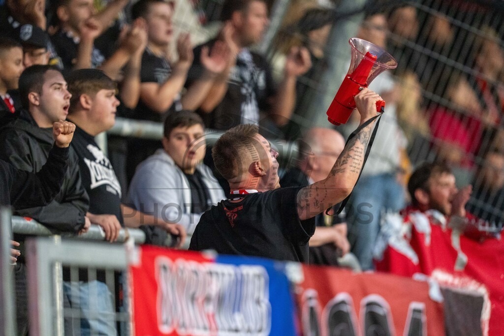 SG Sonnenhof Großaspach vs. Arminia Bielefeld, Fussball, DFB-Pokal, 1. Runde, 22.08.2026 | Dani,SG Sonnenhof Großaspach vs. Arminia Bielefeld, Fussball, DFB-Pokal, 1. Runde, 22.08.2026,DFB regulations prohibit any use of photographs as image sequences and/or quasi-video