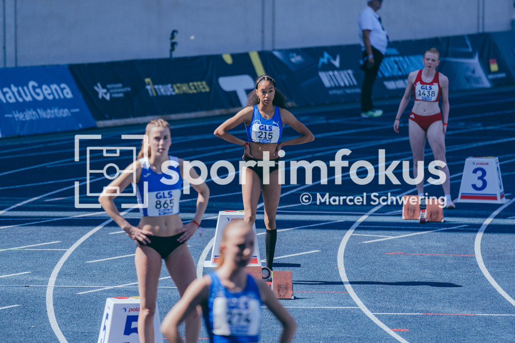 Deutsche Meisterschaften U20 / U16 2026 | Liyana Barragan De Luyz, OSC Berlin, 215, 400-Meter-Lauf, Deutsche Meisterschaften der U20 &amp; U16 2026, Lohrheidestadion Bochum-Wattenscheid, 10.07.2026. Foto: Marcel Schwering / sportimfokus - Realisiert mit Pictrs.com