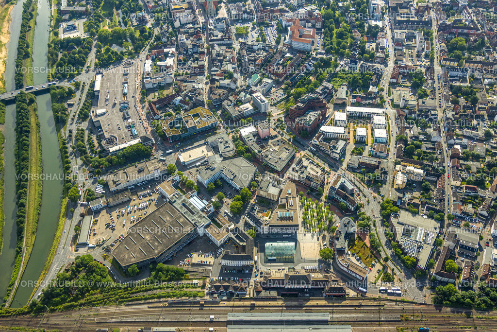 Hamm220601637 | Luftbild, City am Hauptbahnhof, Mitte, Hamm, Ruhrgebiet, Nordrhein-Westfalen, Deutschland