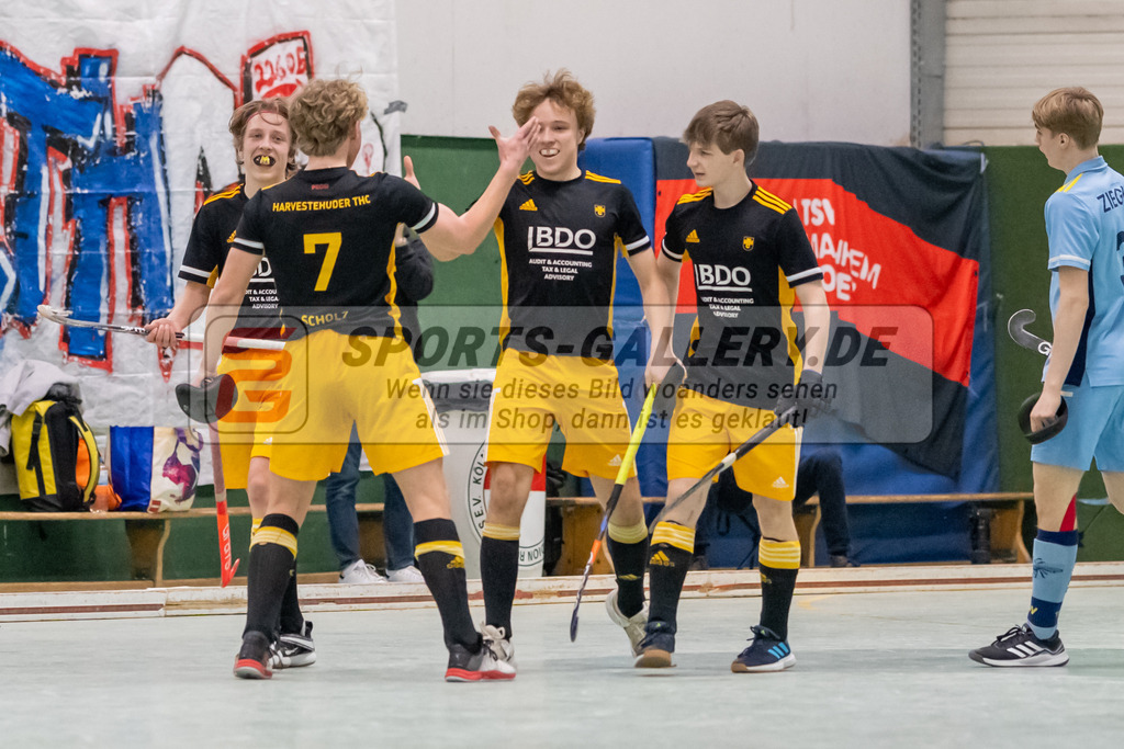 SFE_20230305_0034 | Deutsche Meisterschaft Männliche U16 Halle 2023 am 05.03.2023 in Köln (KTHC Stadion Rot-Weiss Köln Tennis and Hockey Club), Photo: Stephan Fehrmann 2022 (Sports-Gallery)