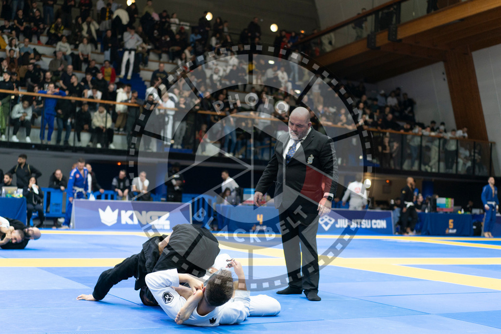 20240119PBB2534 | Fighters compete during the IBJJF European Championship in Paris, France, on January 19, 2024.