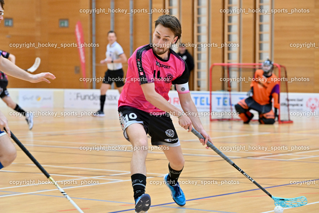 VSV Unihockey vs. Wiener Floorball Verein | #10 HORN Philipp Wiener Floorballverein, VSV Unihockey vs. Wiener Floorball Verein, VSV Unihockey vs. Wiener Floorball Verein am 18.05.2025 in Villach (Ballspielhalle St. Martin), Austria, (Photo by Bernd Stefan)