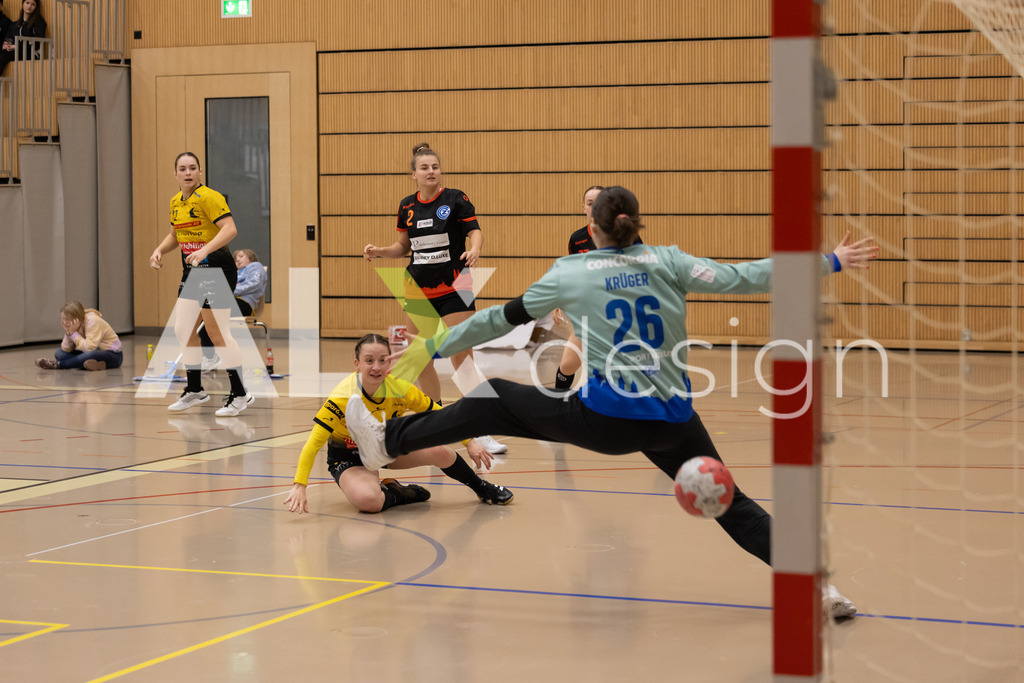 Handball I Frauen I Saison 2025-2026 I Handball Swiss Premium League 1 | Women I Round 5 I  Yellow Winterthur - GC Amicitia Zürich I 15.03.2026 | 14 Jessica Mössner (CH) (Yellow Winterthur) – Flügel links - Realisiert mit Pictrs.com