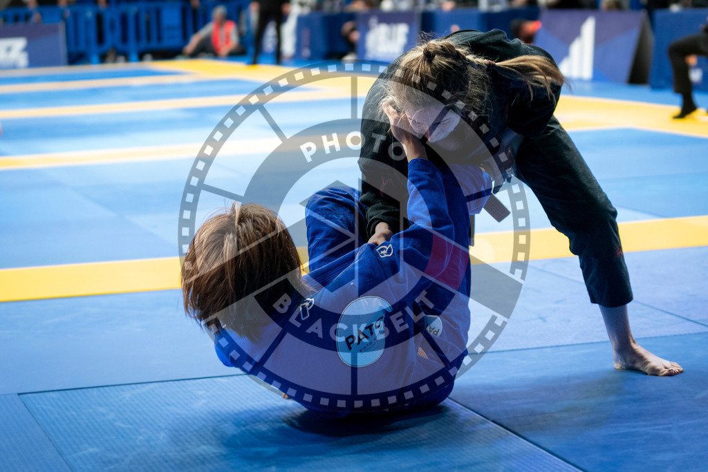 20240126PBB1593 | Fighters compete during the Brazilian Jiu-Jitsu European Championship of the IBJJF in Paris, France, on January 26, 2024.
