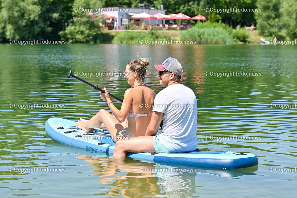 Pichlingersee_ Lebensretter Slobodan Grabovac_ 23.07.2023-3 | 23.07.2023, Pichlingersee, AUT, Lebensretter, im Bild Slobodan Grabovac (29, Asten) und Freundin Niki (28)