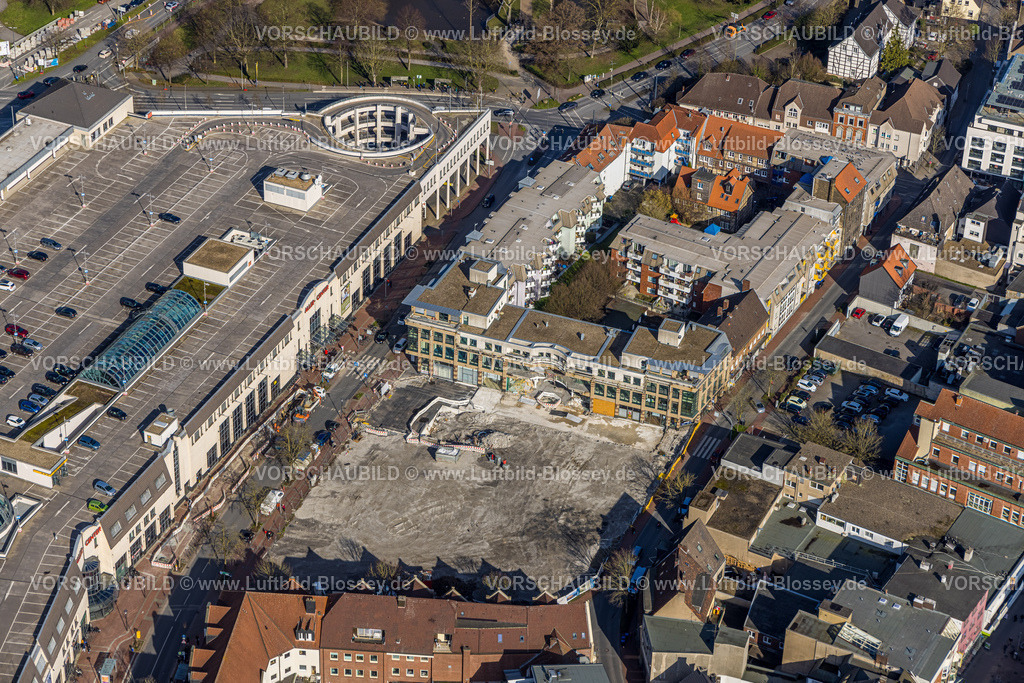 Hamm230215743 | Luftbild, Baustelle und Abriss Ritterpassage neben dem Allee-Center Hamm, Mitte, Hamm, Ruhrgebiet, Nordrhein-Westfalen, Deutschland
