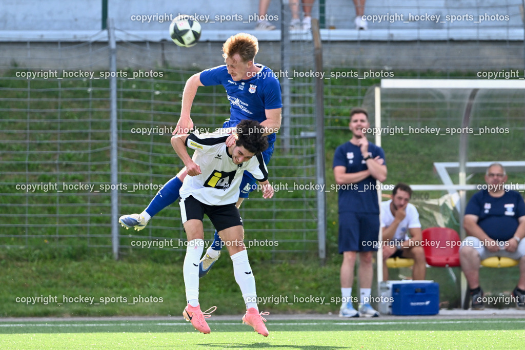 SV Spittal vs. UNION Matrei | #22 Mersad Ramic SV Spittal, #33 Alexander Wibmer UNION Matrei, SV Spittal vs. UNION Matrei, SV Spittal vs. UNION Matrei am 17.08.2025 in Spittal an der Drau (Goldeck Stadion), Austria, (Photo by Bernd Stefan)