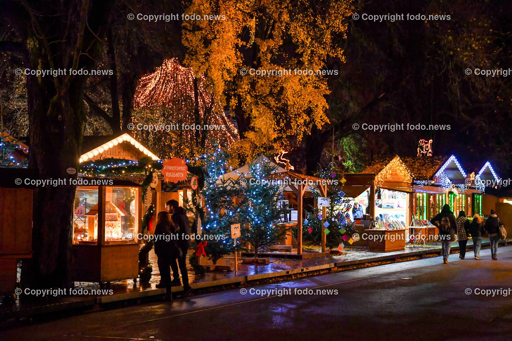 Christkindlmarkt_ Volksgarten Linz_ 23.11.2022-11 | 23.11.2022, Linz,  AUT, Christkindlmarkt Volksgarten, im Bild Christkindlmarkt Volksgarten, Huetten, Standln, Weihnachtsdekoration
