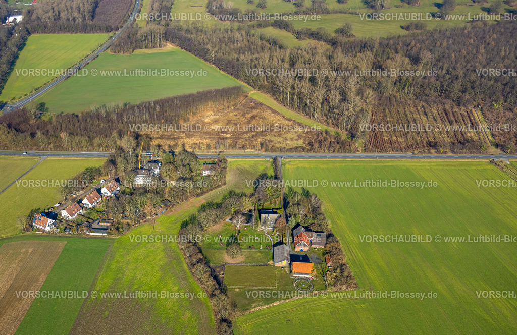 Nordkirchen230206018 | Luftbild, Kunsthof Nordkirchen, Berufsbildende Schule, Altendorf, Baustelle und Neubau, Nordkirchen, Münsterland, Nordrhein-Westfalen, Deutschland