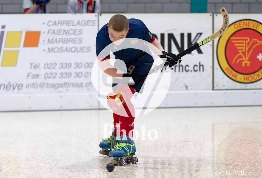 U17  - SC Thunerstern  v Geneve RHC A  |  during the U17  match between SC Thunerstern  and Geneve RHC A  at Centre sportif de la queue d'arve in Geneve, Switzerland