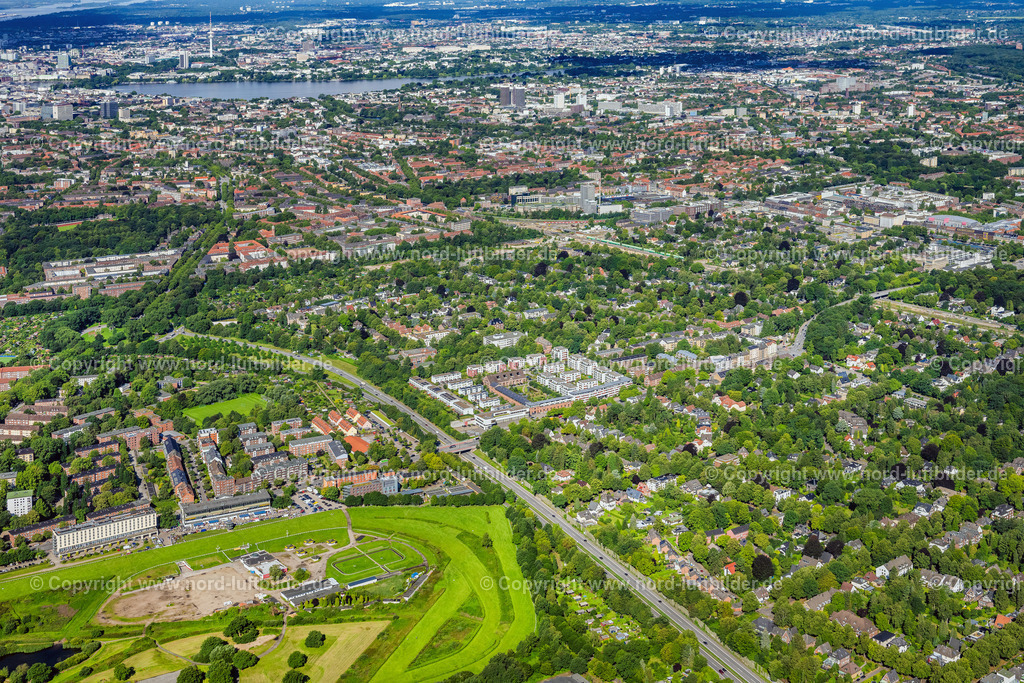 Hamburg_Horn_ELS_1196050823 | HAMBURG 20.08.2023 Innenstadtbereich im Stadtgebiet " Horn " in Hamburg, Deutschland. // Cityscape of the district " Horn " in Hamburg, Germany. Foto: Martin Elsen