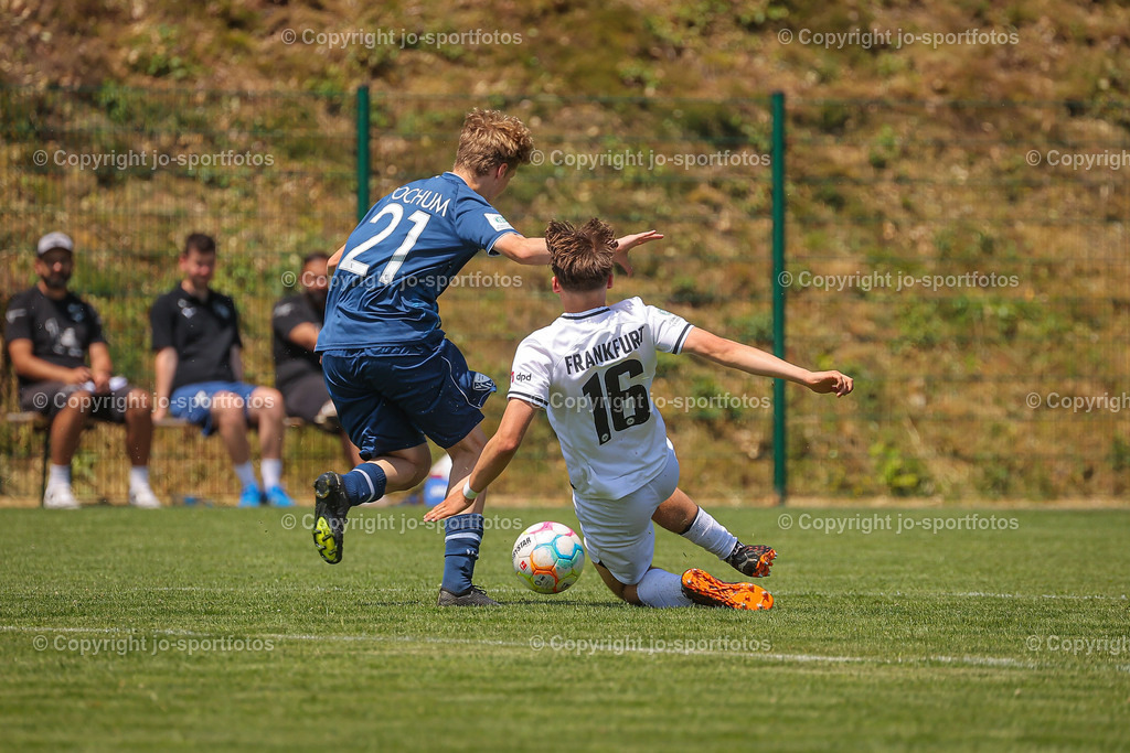 BQ3I6025 | 17.06.2023; Testspiel; Rasenplatz Offdilln; VfL Bochum U17 - Eintracht Frankfurt U17; Ergebnis: 3:1 (1:1)