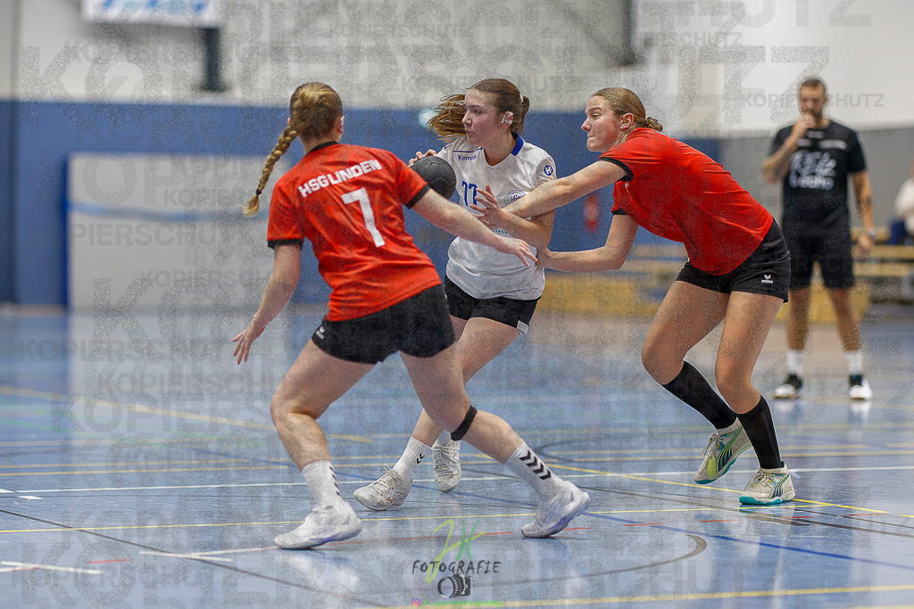 Frauen 2. Bezirksklasse; SG Rechtenbach - HSG Linden II | Frauen 2. Bezirksklasse; SG Rechtenbach - HSG Linden II am 16.11.2025 in Rechtenbach (Sporthalle Rechtenbach)Photo © 2025 - Jörg Heinrich - Realisiert mit Pictrs.com